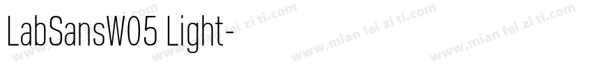 LabSansW05 Light字体转换